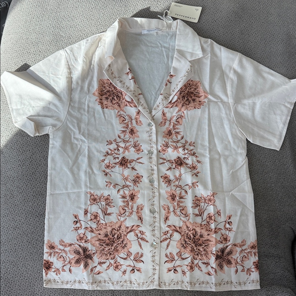 Peppermayo Oversized Linen Shirt